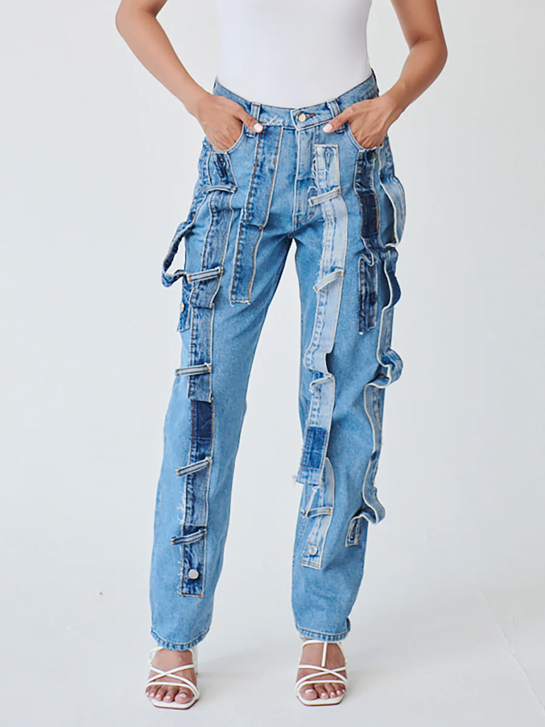 Jeans fait en upcycling